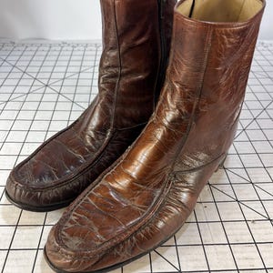 Mens Vintage Side Zip Boots - Etsy