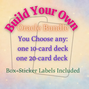 Bundle Oracle Deck – Pick Your Own Two Spiritual Card Decks, Bag plus Box Included
