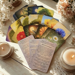Spirit of Plants Oracle Cards – 20 Oracle Cards with Global Sacred Plants for Intuition, Healing & Nature Wisdom, Build Your Own Deck