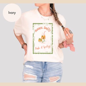 Aperol Spritz Funny T-shirt, Summer Tee-Shirt, Make It Spritzy Alcohol Funny Quote, Italian Cocktail Gift for Foodie Shirt, Graphic Tshirt