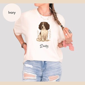 Custom Comfort Colors Dog TShirt, Personalized Pet Shirt, Dog Memorial Gift, Cute Pet Portrait Tee, Women Tee, Cat Cartoon T-Shirt, Pet Gift