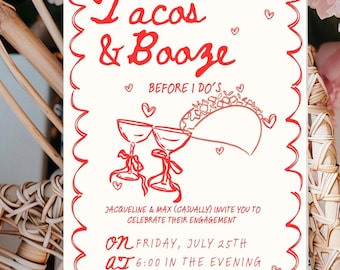 Tacos & Alkohol Engagement Invite Template
