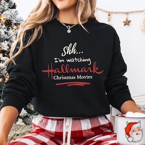 This Is My Movie Watching Sweatshirts, Hallmark Christmas Movies Shirt, Holiday Spirit Shirts, Cute Christmas Shirt, Gift for her