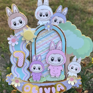 Bubu Birthday Cake Topper – Personalized Cute Fantasy Creature Party Decoration