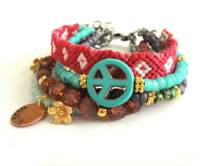 Hippie bead bracelets Clearance