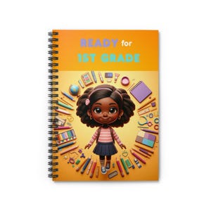 Cuaderno espiral colorido de primer grado, diario infantil bonito, útiles escolares, diario estudiantil, cuaderno de escritura divertido
