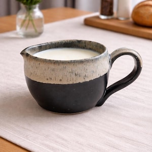 Ceramic Creamer – Rustic Coffee Creamer – Artisan Pottery Cream