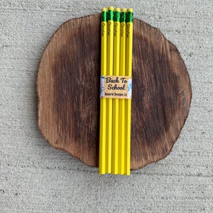 Custom Name Pencils – Set of 5 Personalized Pencils for Back to School, Teacher Gift, Office Supplies, Student Gift