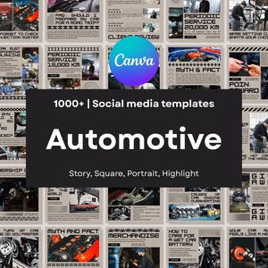 1000+ Automotive Social Media Template| Automotive IG, Automotive Feed, Automotive Post, Story, Automotive Icon, canva, Instagram, Facebook