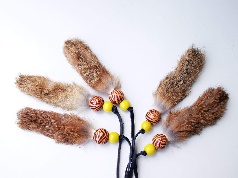 Organic Cat Toy With Rabbit Fur Tail Natural Fur Cat Toy Mouse Etsy