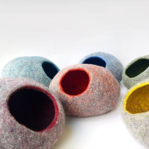 Cat cave/ cat bed/ cat house / Gray and color + GIFT Cat Toy Ball