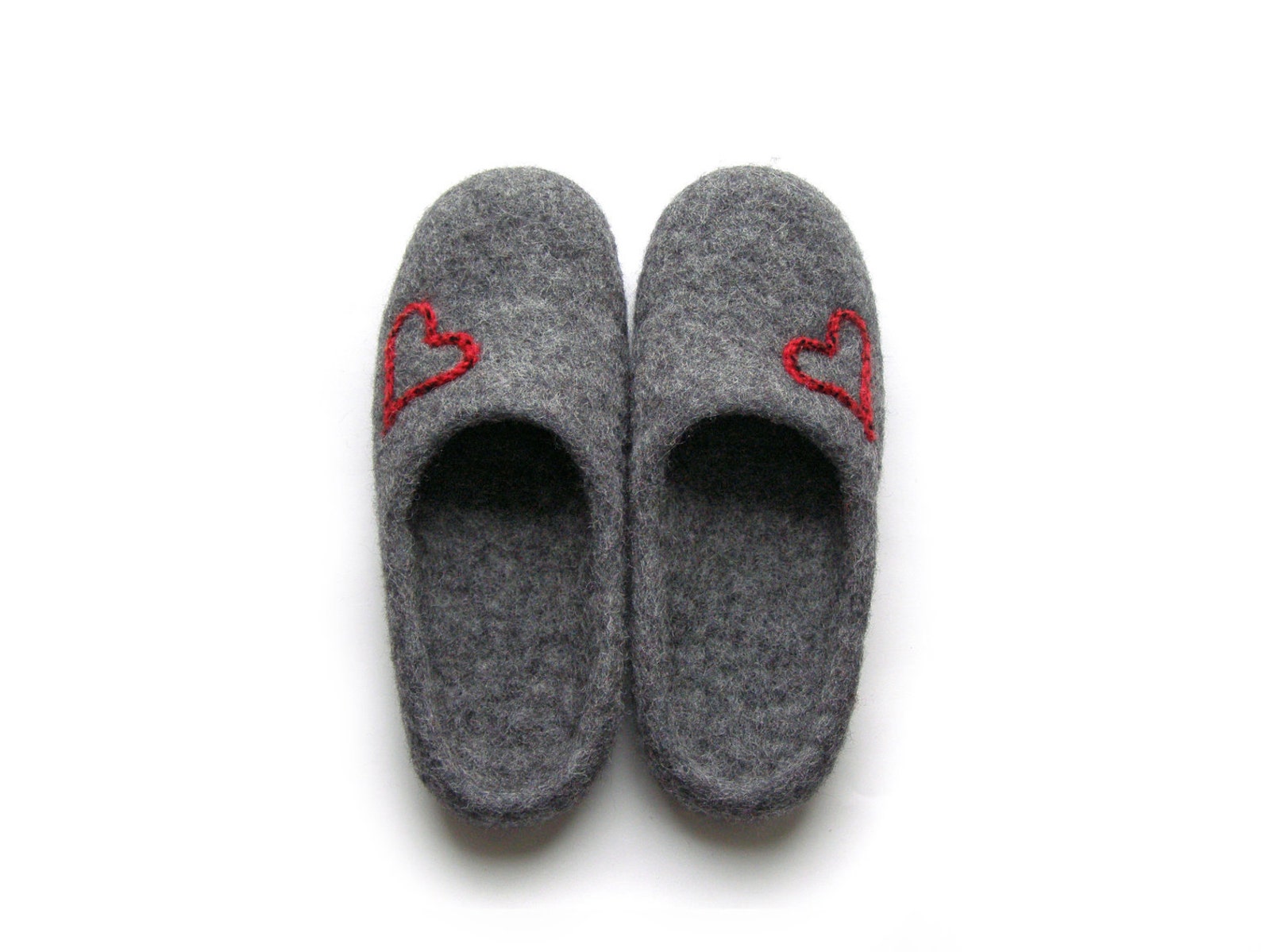 Women House Shoes / Felted Wool Natural Slippers Natural Wool Etsy