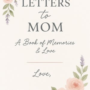 Cartas para mamá imprimibles / Regalo para el Día de la Madre de un niño / Libro de recuerdos para mamá / Diario de recuerdos para rellenar / Descarga instantánea