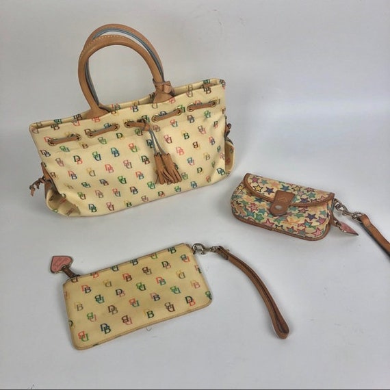 Vintage Dooney & Bourke purse wristlet bundle tote