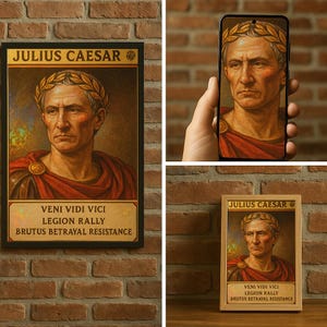 The Legacy of Julius Caesar – Holographic Card of a Roman Legend ...