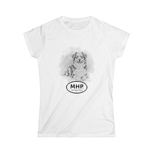 Australian Shepherd T-Shirt: Women&#39;s Graphic Tee - My Happy Place Pet Design
