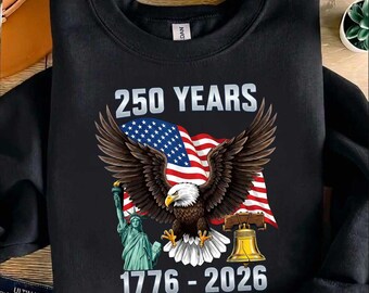 Vrijheidsbeeld Eagle Bell 250 jaar sublimatieontwerp (PNG)