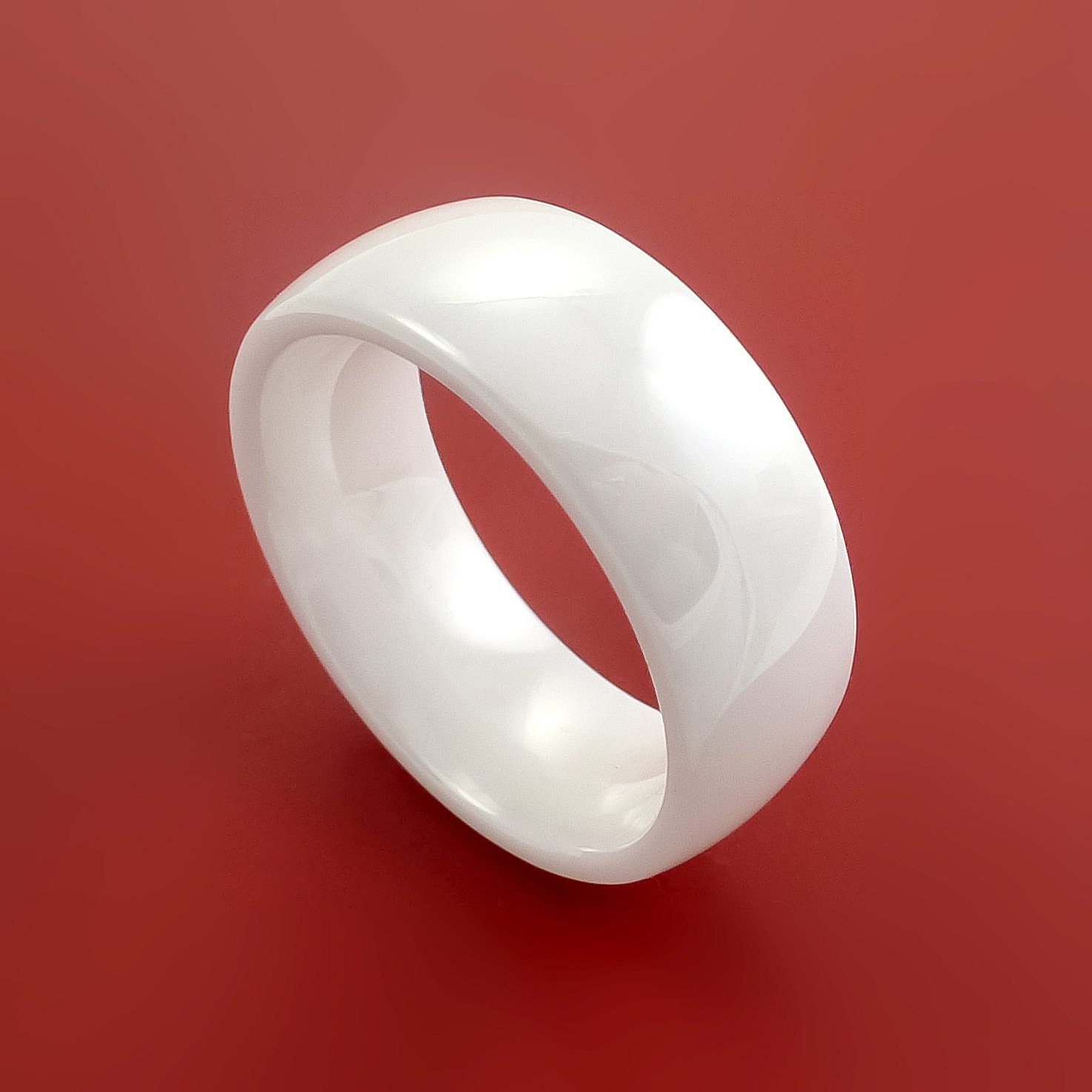 White ceramic best sale rings