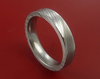 Damascus Steel Ring Wedding Band Genuine Craftsmanship