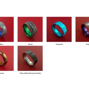 Titanium Celtic Band Infinity Design Ring Anodized Blue Custom Made image 6