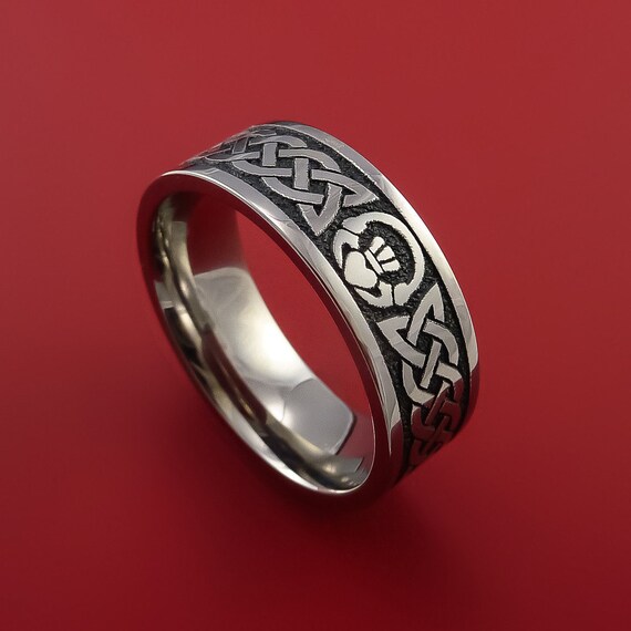 Titanium claddagh ring discount