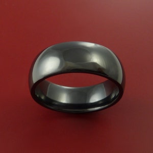 Black Ceramic Ring Durable Custom Made Ring image 2