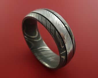 Damascus Steel Ring Wedding Band Genuine Craftsmanship