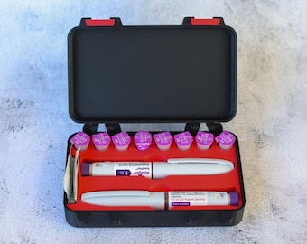 Mounjaro Double KwikPen Hardshell Travel Case: Custom Colour, Personalization Available