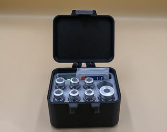 Peptide Vial Hardshell Storage and Travel Case 3mL and 10mL combo: Custom Colour, Personalization Available, Medium Size