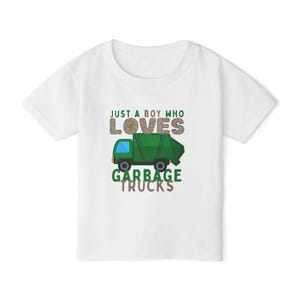 Toddler T-Shirt for Little Garbage Truck Lovers, Kids Gift, Birthday Apparel, Playtime Outfit, Vehicle Graphic Tee