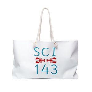 Coastal Weekender Bag: Beach Travel Tote - Nautical Getaway Handbag