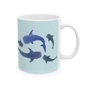 Ocean Ceramic Mug: Shark & Sea Life Coffee Cup