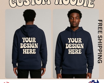 Branded AS Color Hoodie, Custom Text Hoodie, Personalized Hoodie, Business Logo Hoodie, Gift for Him Her, Unisex Fit, Add Your Text