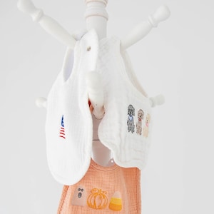 Personalized Muslin Baby Bib: Monogrammed Shower Gift