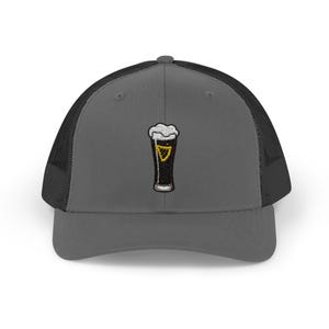 Irish Beer Embroidered Trucker Hat, Guinness Beer Embroidered Hat, Saint Patrick's Day Hat, Saint Paddy's Day Outfit, Bar Hat, Gifts for Him image 5