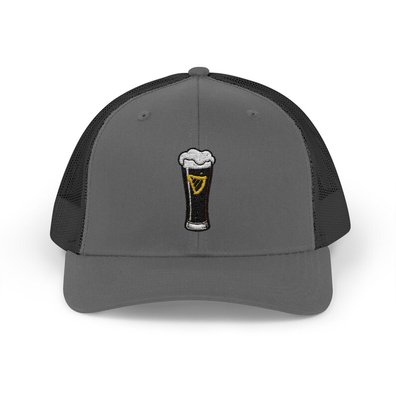 Irish Beer Embroidered Trucker Hat, Guinness Beer Embroidered Hat, Saint Patrick's Day Hat, Saint Paddy's Day Outfit, Bar Hat, Gifts for Him image 5