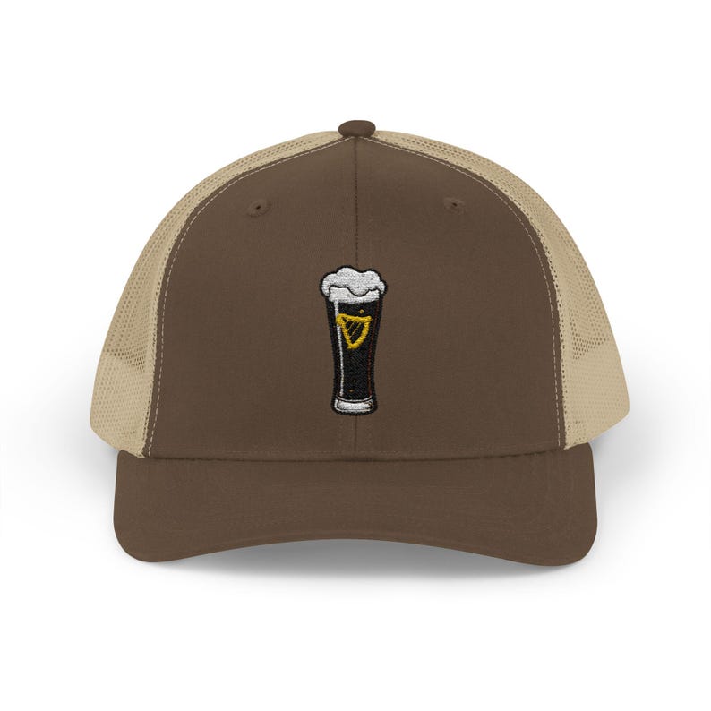 Irish Beer Embroidered Trucker Hat, Guinness Beer Embroidered Hat, Saint Patrick's Day Hat, Saint Paddy's Day Outfit, Bar Hat, Gifts for Him image 9