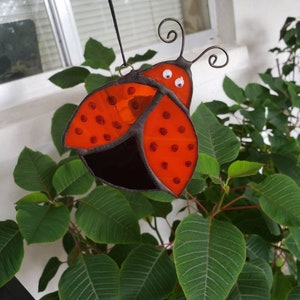 Stained Glass Ladybug Ornament by Barb &#39;s Design