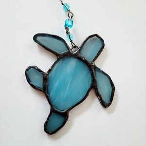 Stained Glass little Sea Turtles  Ornaments (assorted colors available)