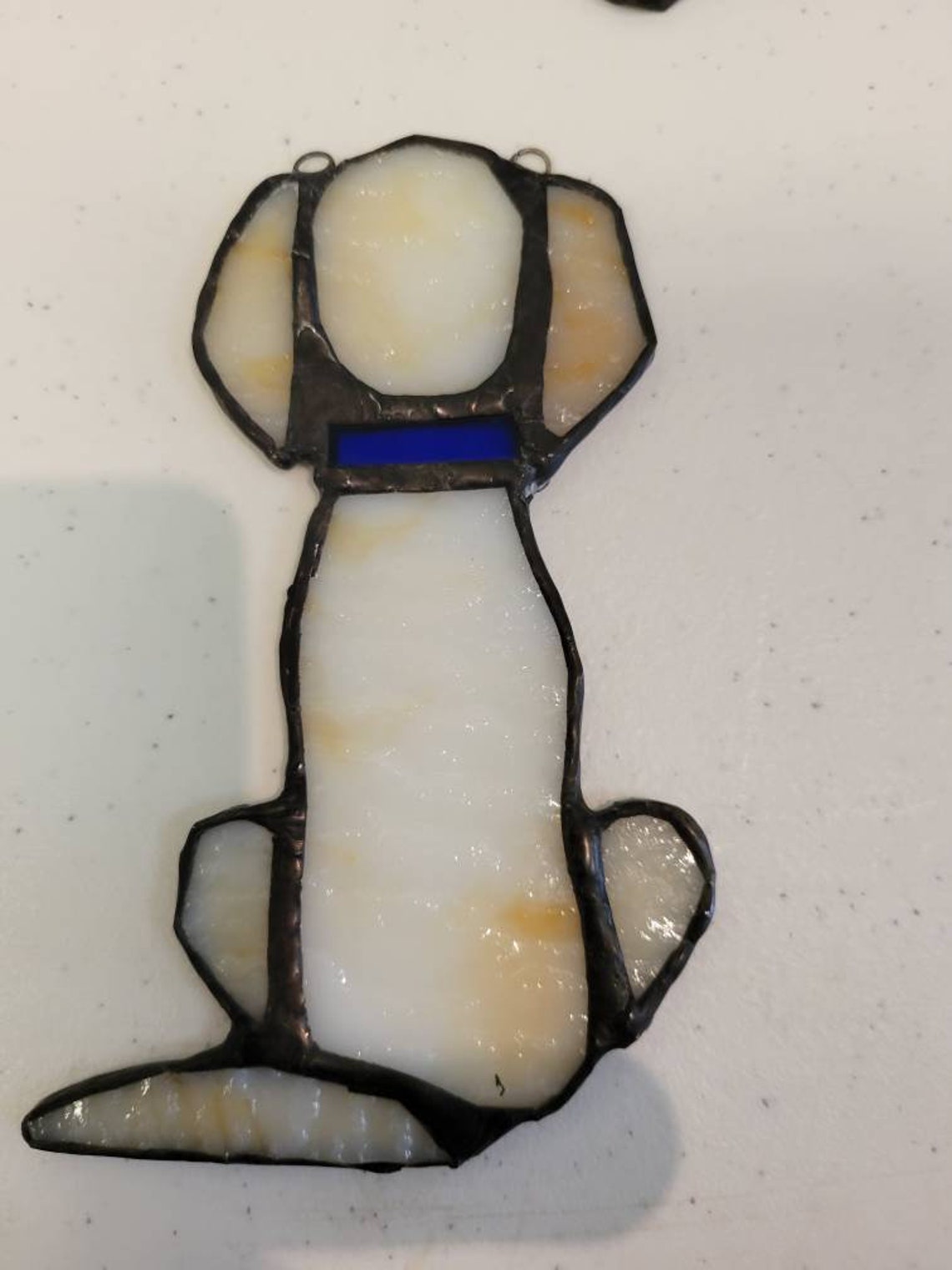 1 Stained Glass Dog Ornament by Barb 's Design Etsy
