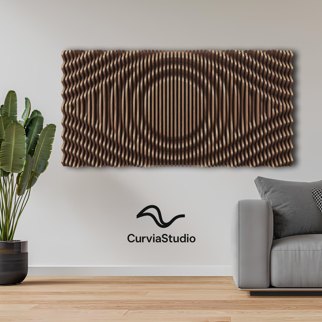 Parametric Wall Panel - 03 | 3D Wooden Wall Art | Digital File for CNC ...