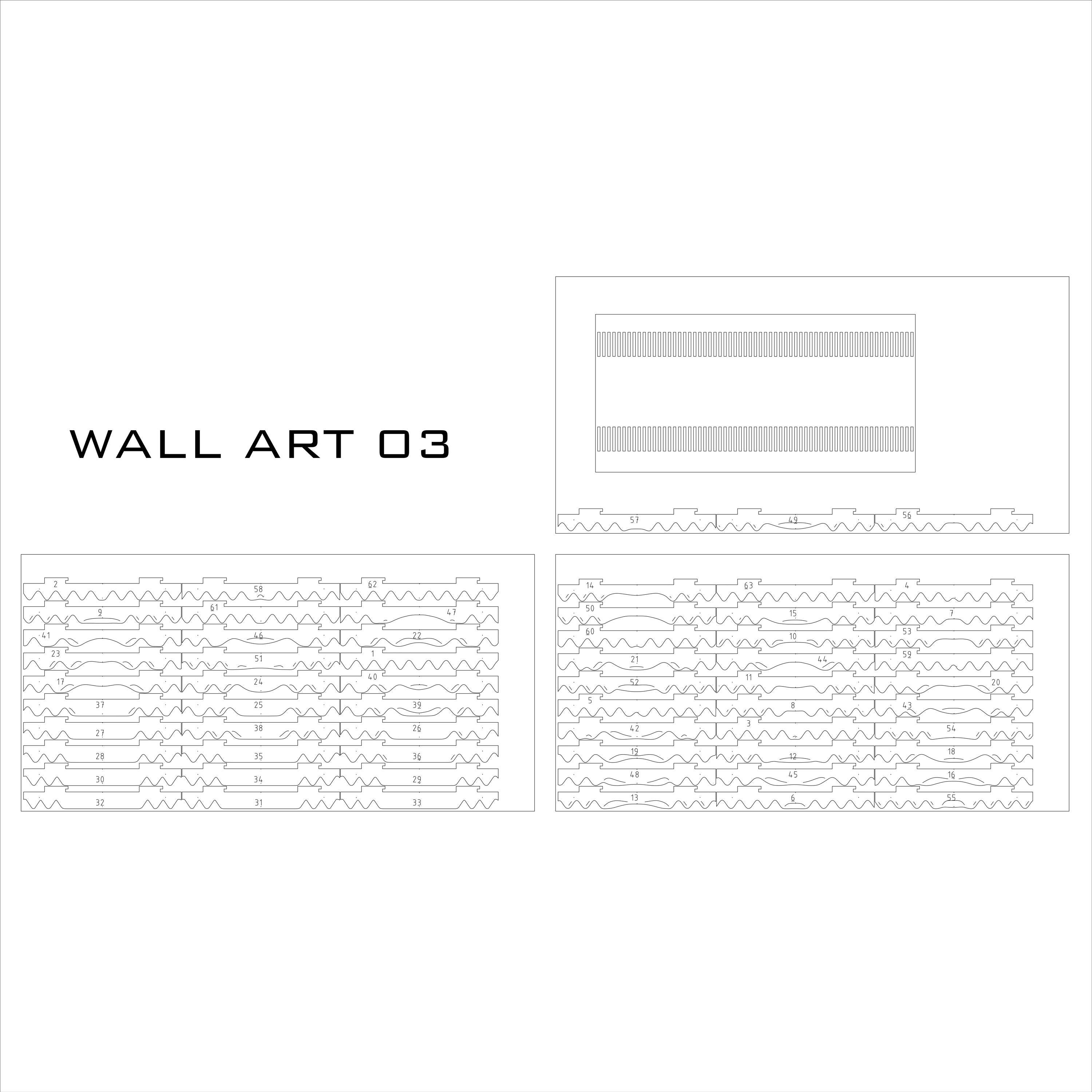 Parametric Wall Panel - 03 | 3D Wooden Wall Art | Digital File for CNC ...