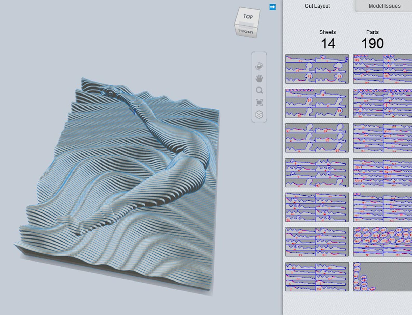 CNC Cut Parametric Wood Wall Art: Modern 3D Sculpture (digital File ...