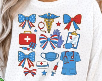 Infirmière patriotique Png, Coquette infirmière 4 juillet Png, Infirmière vie États-Unis Png, 4 juillet Png, Infirmière américaine chemise Png Design, Memorial Day Png