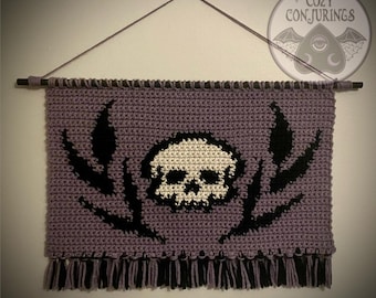 Patrón de tapiz de crochet "La muerte florece"