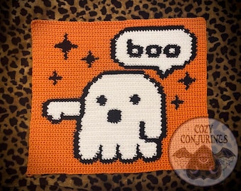 Negative Spirit - Ghost Crochet Tapestry Pattern