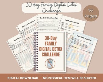 30-Day Digital Detox Family Challenge: Screen-Free Activities (PDF Download)