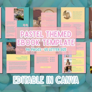 Pastel Ebook Template: Canva Workbook, Lead Magnet (Digital Download)