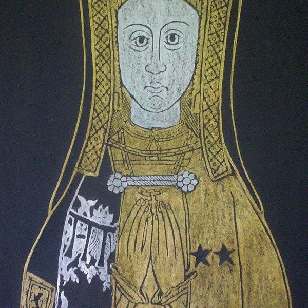 Lady Katherine Howard, a Brass Rubbing of a 16th century monumental memorial...MARKED DOWN 20%