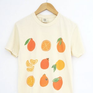 Study of Oranges Adult Tee, Tangerines, Jeju Island, Cottagecore T-Shirt